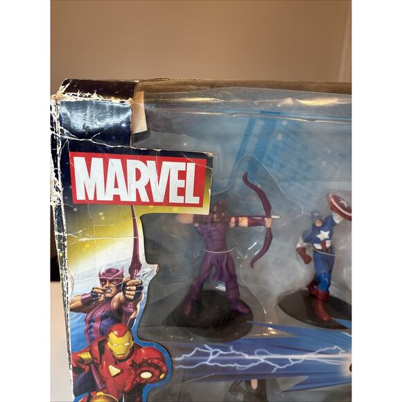 Marvel Super Team Collection 8 Pack Deluxe Figures Hulk Iron Man Captain America - Picture 3 of 16